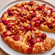 Apple Cranberry Walnut Pie for 8 Slices