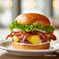 Bacon Ranch Burger with Sour Cream for 4 Servings