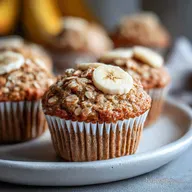 Banana Oat Muffins Recipe with Greek Yogurt