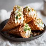 Campfire Cones with Molten Chocolate and Waffle Shell in 20 Minutes