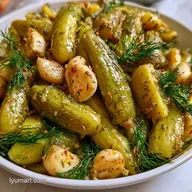 Canned Garlic Pickle Spears: Extra Crunchy