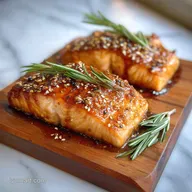 Cedar Plank Salmon with Maple Glaze