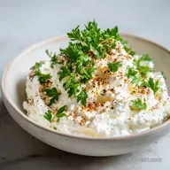 Amazing Cottage Cheese Flagel with Everything