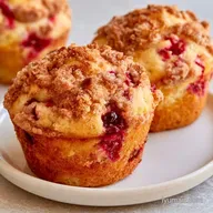 Cranberry Apple Muffins with Streusel