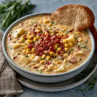 Sweet Corn Chowder with Bacon