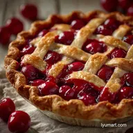 Double Crust Cherry Pie for 8 Servings