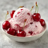 Cherry Ice Cream: No-Churn