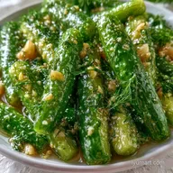Garlic Refrigerator Pickles with Dill