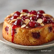 Gluten Free Cherry Almond Cake: 8 Slices