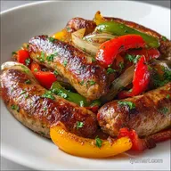 Ground Sausage Recipe with Peppers and Onions