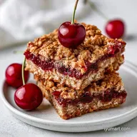 Healthy Cherry Oatmeal Bars: Meal Prep