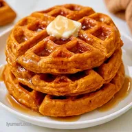 Crispy Pumpkin Waffles in 35 Minutes