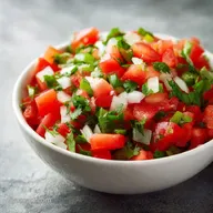 Homemade Salsa with Fresh Tomatoes and Cilantro