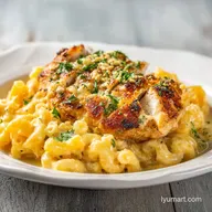 HighProtein Honey Garlic Butter Chicken with Mac Cheese Recipe for 4 Servings