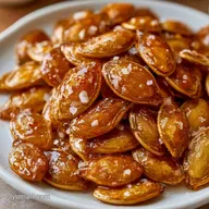 Honey Roasted Pumpkin Seeds: Crunchy