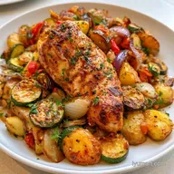 Italian Chicken Veggies for 4 Servings