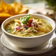 Poblano Chicken Tortilla Soup Recipe for 6