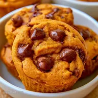 Guilt-Free Pumpkin Chocolate Chip Cookie Cups