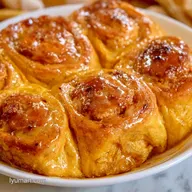 Pumpkin Dinner Rolls: Pillowy