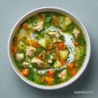 Russian Sorrel Soup with Chicken