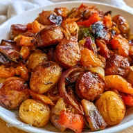 Sausage Foil Packets for 4 Servings
