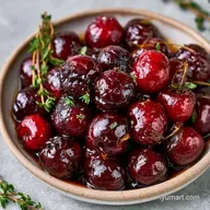 Savory Roasted Cherries with Balsamic
