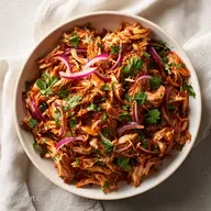 Slow Cooker Pulled BBQ Chicken for 8 Servings