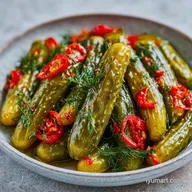 Spicy Garlic Dill Pickles: Crisp Snap