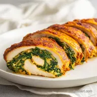 Spinach Stuffed Chicken: Creamy Center