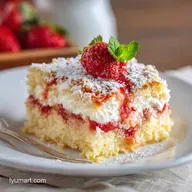 Strawberry Earthquake Cake: Moist Cream Cheese Swirls