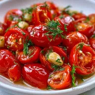 Sweet Red Pepper Pickles for 20 Servings