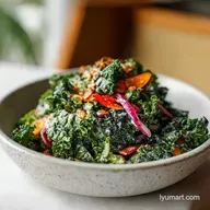 Lacinato Kale Salad Recipe in 10 Minutes with Lemon Garlic Dressing
