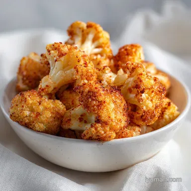 Air Fryer Cauliflower in 20 Minutes Recipe Card