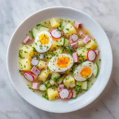 Russian Okroshka for 4 Servings