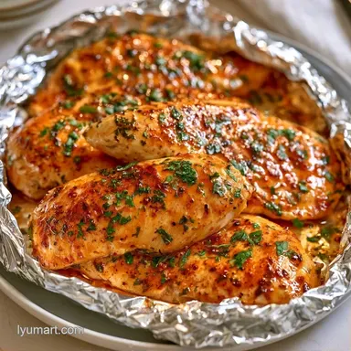 BBQ Chicken Foil Packets in 30 Minutes Recipe Card