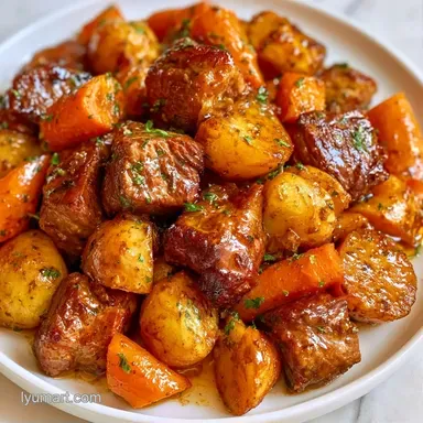 Beef Vegetable Foil Packets in 30 Minutes Recipe Card