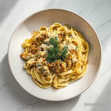 Cajun Chicken Linguine in 30 Minutes Recipe Card