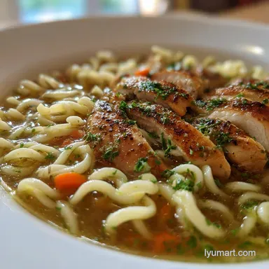 Chicken and Noodles: Creamy, Velvety Comfort Recipe Card