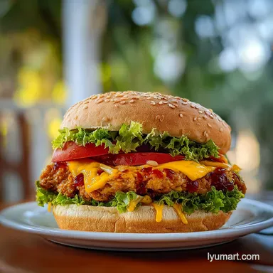 Chicken Burger Recipe: Juicy & Tender in 20 Minutes Recipe Card