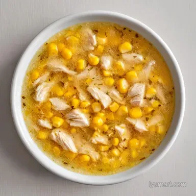Chicken Corn Summer Soup in 35 Minutes Recipe Card