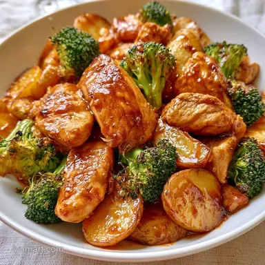 Chicken Potato Packets for 4 Servings Recipe Card