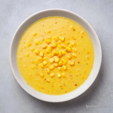 Cold Sweet Corn Soup for 6 Servings Recipe Card