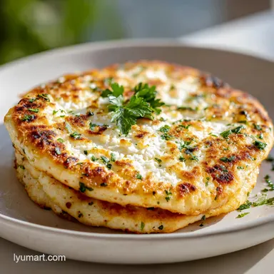 2 Ingredient Cottage Cheese Flatbread Recipe: Pan-Seared