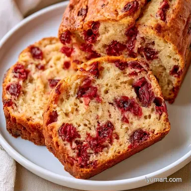 Dried Cranberry Bread for 1 Loaf Recipe Card