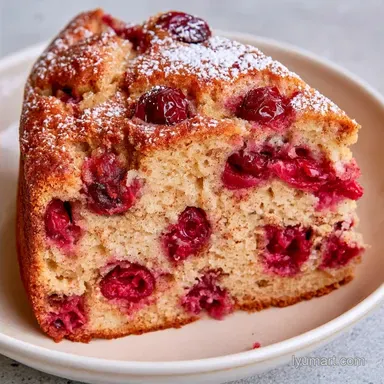 Cranberry Christmas Cake for 12 Servings