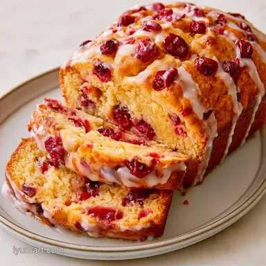 Cranberry Orange Bread for 12 Slices