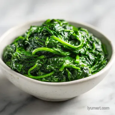 Creamed Spinach with Fresh Spinach Recipe Card