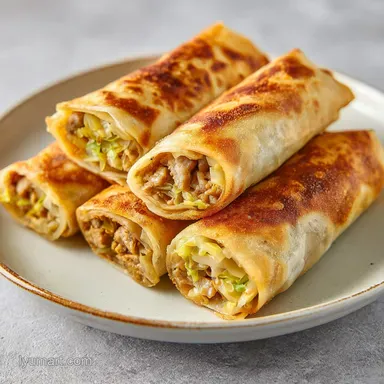 Egg Rolls: Crispy and Golden Recipe Card