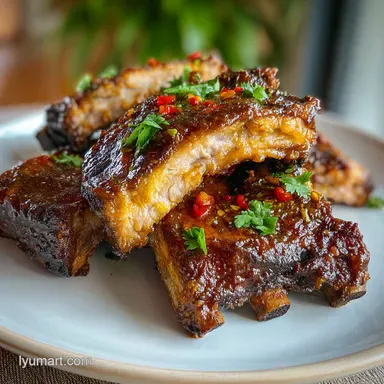 Crock Pot Ribs: Caramelized Glaze, Ready in 8 Hours Recipe Card