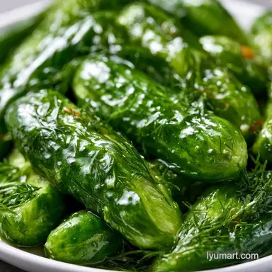Crunchy Dill Pickles Recipe Card